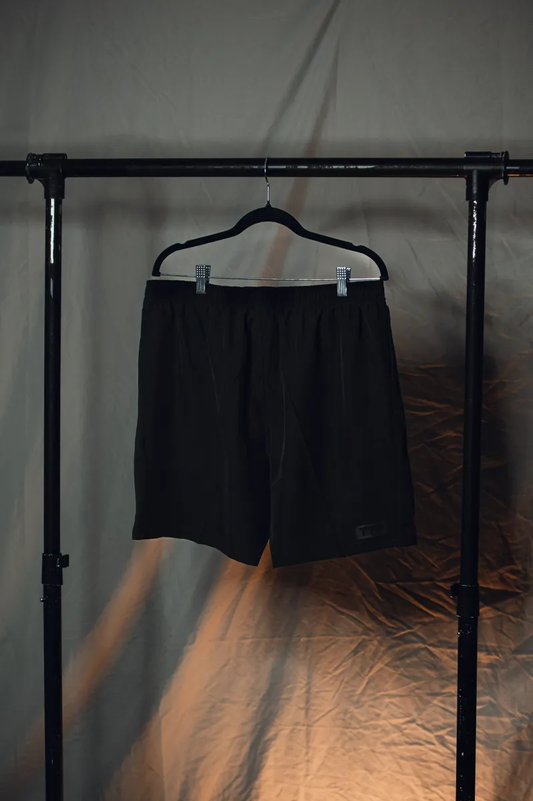 7" BREATHABLE ATHLETIC SHORTS (BLACK)