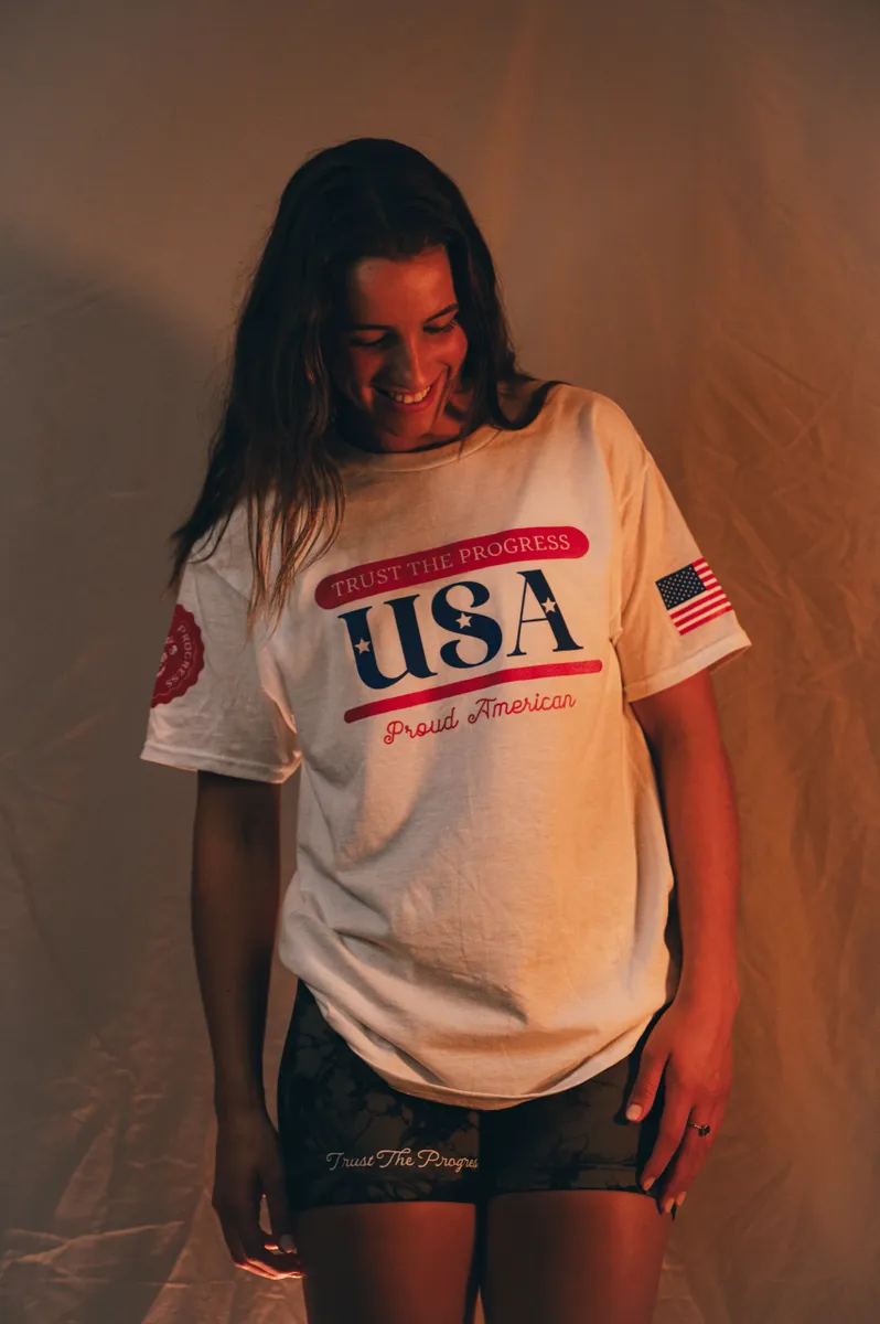 USA 4TH OF JULY T (WHITE)