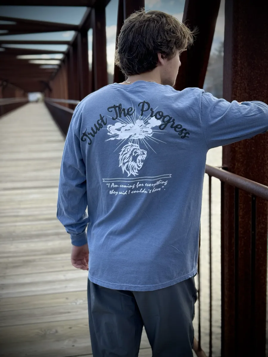 GRAPHIC HEAVYWEIGHT LONG SLEEVE (JEAN BLUE)