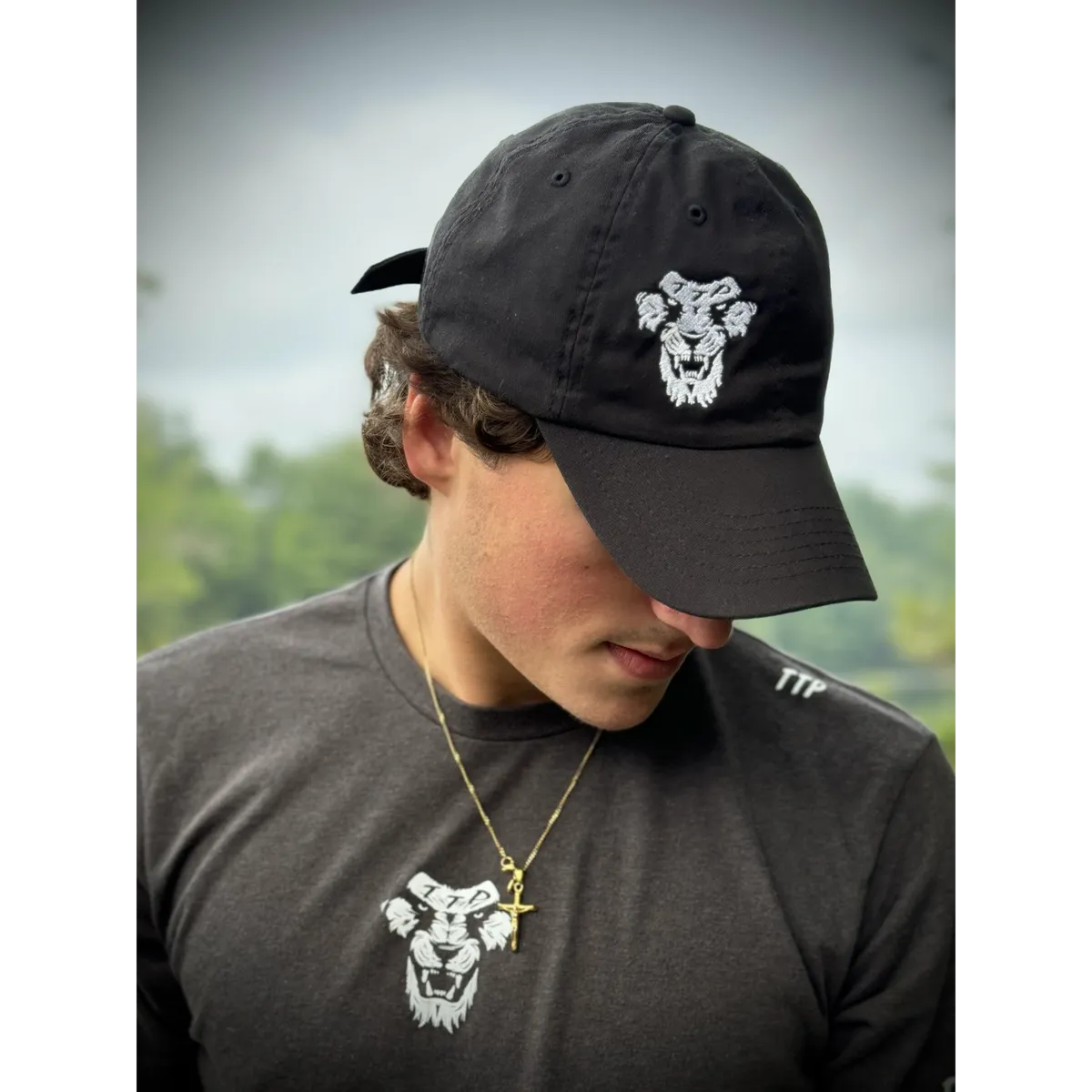CLASSIC ADJUSTABLE SIDE-LOGO HAT (BLACK)