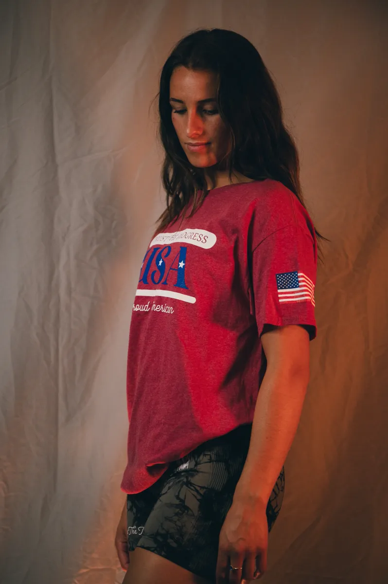 USA 4TH OF JULY T (RED)