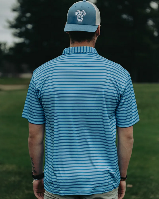 POLO T SHIRT (TURQUOISE/SKY)