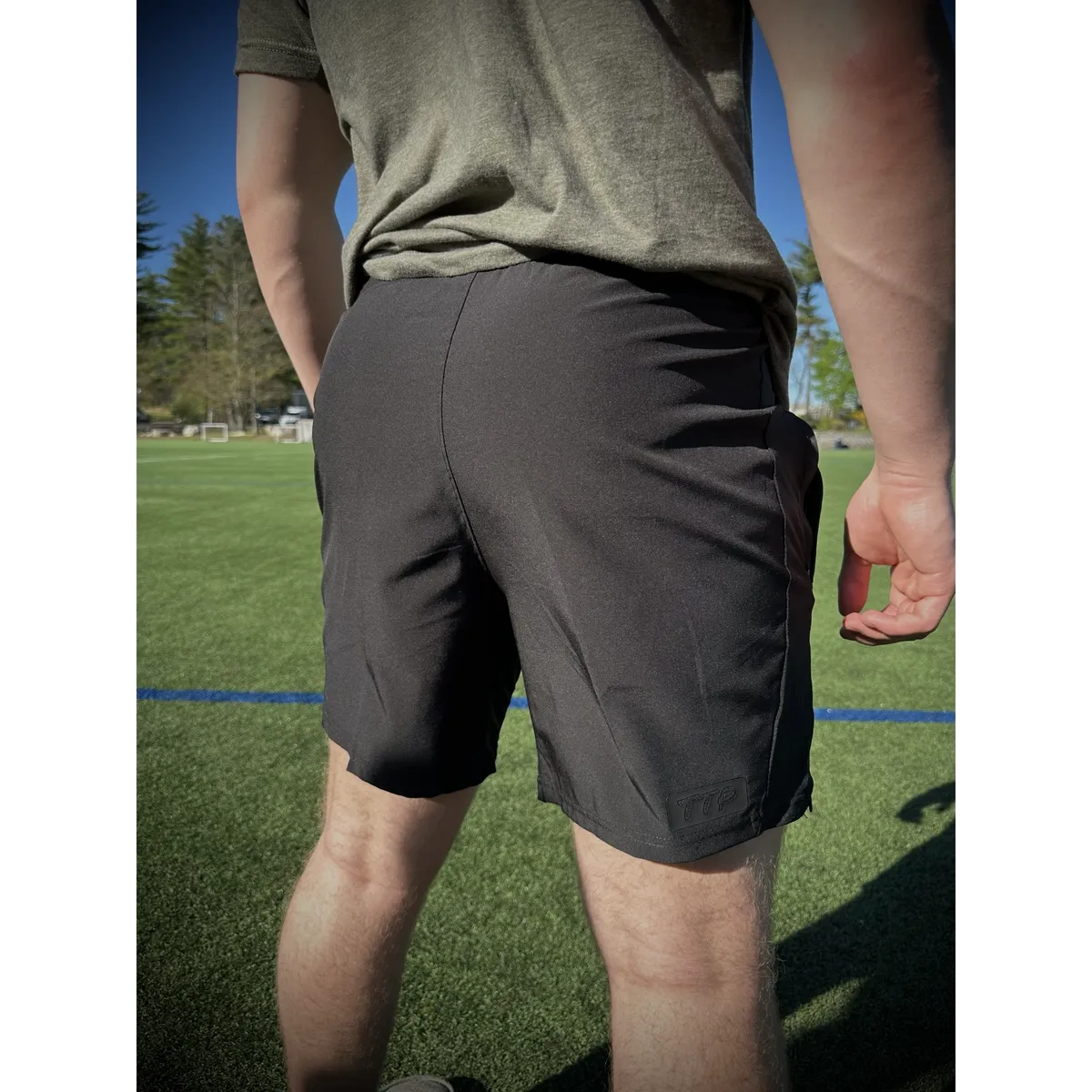 7" BREATHABLE ATHLETIC SHORTS (BLACK)