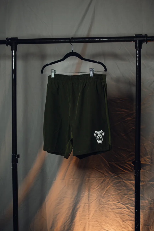 7" BREATHABLE ATHLETIC SHORTS (JUNGLE GREEN)