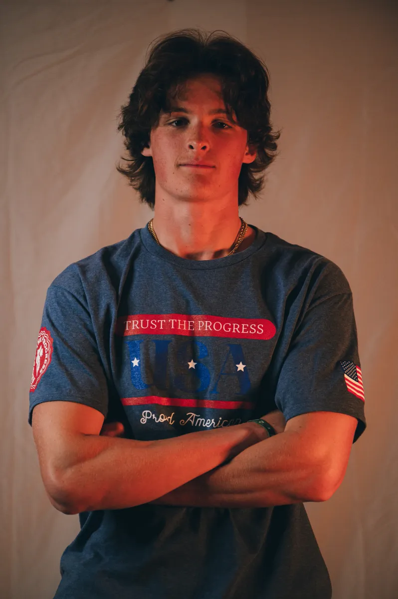 USA 4TH OF JULY T (BLUE)