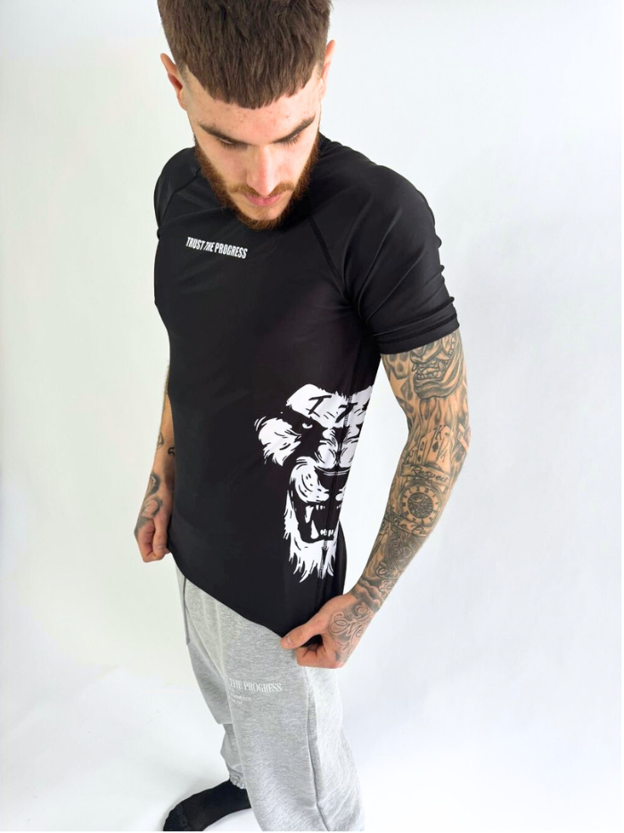 SHORT SLEEVE COMPRESSION (BLACK)