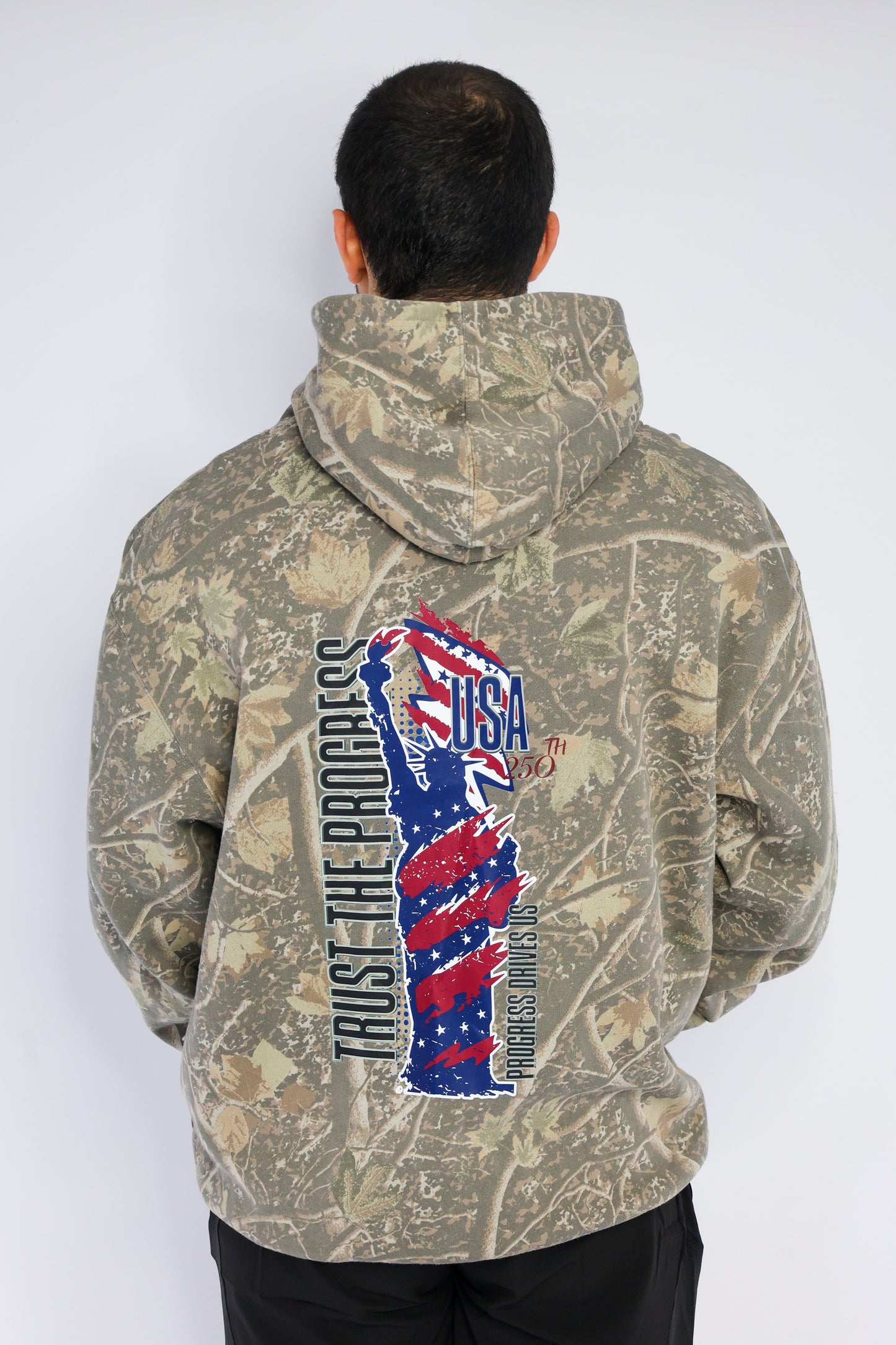 USA 250 HOODIE (TREE CAMO)