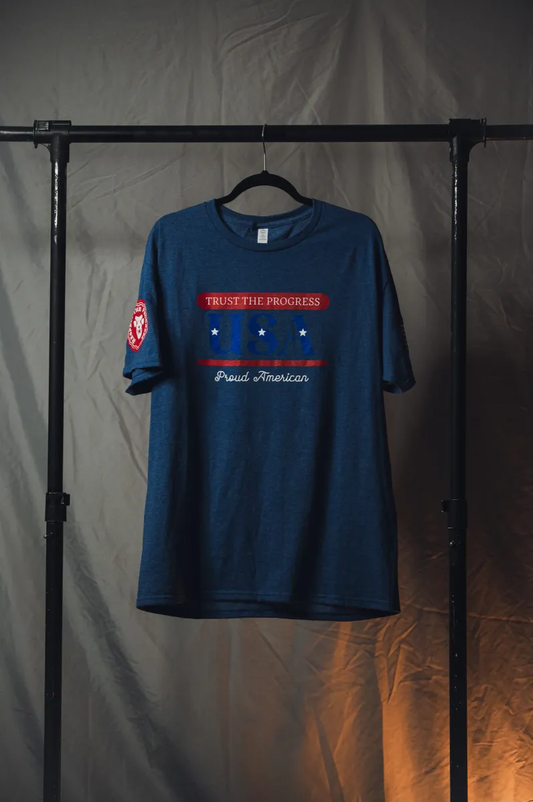 USA 4TH OF JULY T (BLUE)