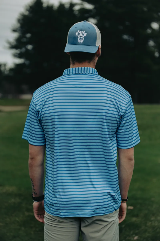POLO T SHIRT (TURQUOISE/SKY)