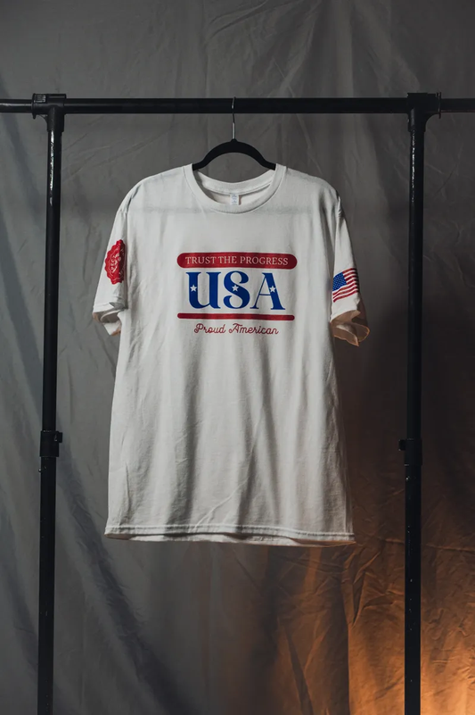 USA 4TH OF JULY T (WHITE)