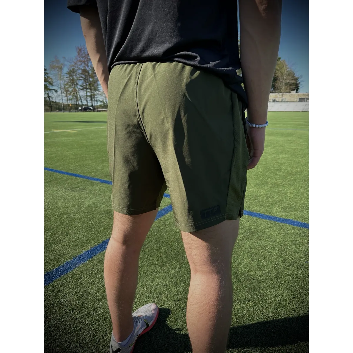 7" BREATHABLE ATHLETIC SHORTS (JUNGLE GREEN)