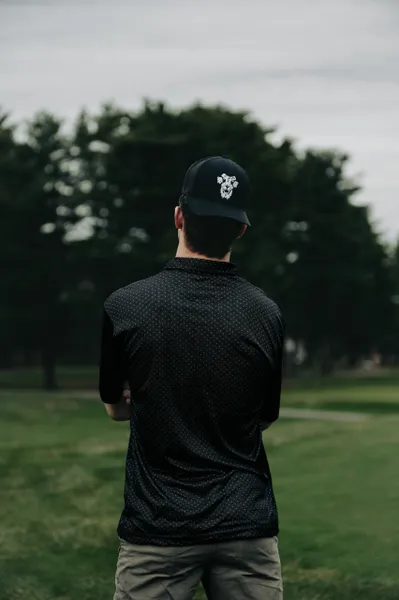 POLO T SHIRT (BLACK DOT)